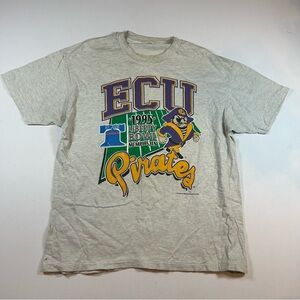 Vintage 90s Single Stitch Shirt ECU Pirates Liberty Bowl 1995 Men’s Large RARE